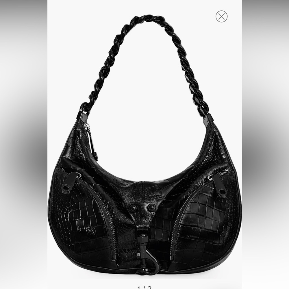 Rebecca Minkoff Julian Croissant in Black
